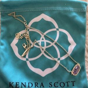 Kendra Scott Elisa Necklace in Amethyst Quartz
